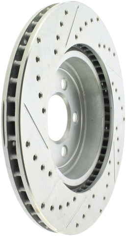 StopTech Select Sport 10-14 Dodge Challenger Drilled and Slotted Front Left Brake Rotor - 227.63061L