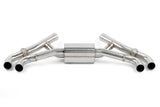 Dinan 20-26 BMW X5 M/X6 M (F95/F96) Valved Axleback Exhaust System - Black Tips - D660-0090-BLK