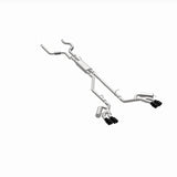 MagnaFlow 20-21 Ford Explorer 3.0L V6 Dual Exit Quad Black Chrome Tip Street Series Cat-Back Exhaust - 19515