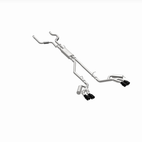 MagnaFlow 20-21 Ford Explorer 3.0L V6 Dual Exit Quad Black Chrome Tip Street Series Cat-Back Exhaust - 19515