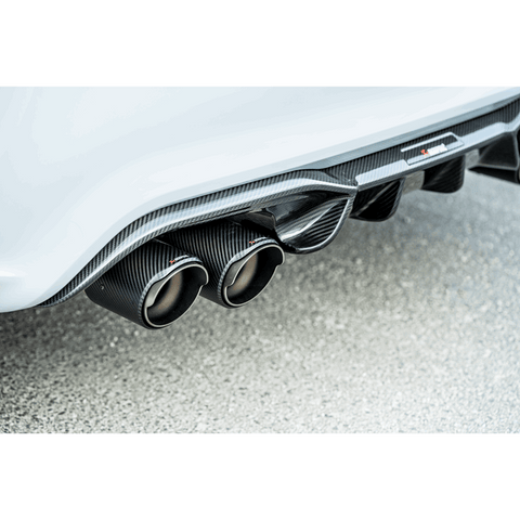 Akrapovic 2018+ BMW M2 Competition/M2 CS (F87N) Slip-On Line (Titanium) w/Carbon Fiber Tips - S-BM/T/3H