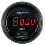AutoMeter Gauge Tach 3-3/8in. 10K RPM In-Dash Digital Black Dial W/ Red Led - 6397