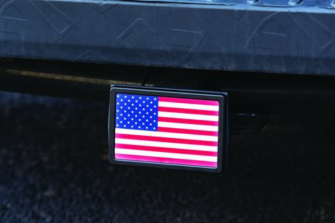 Kuryakyn Freedom Flag LED Hitch Cover Black - 2893