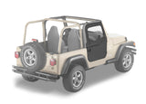 Bestop 97-06 Jeep Wrangler TJ Full Fabric Doors (Black Denim) - 51789-15