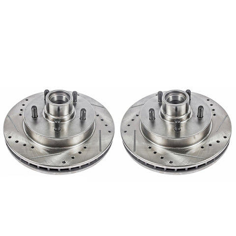 Power Stop 95-99 Chevrolet C1500 Front Evolution Drilled & Slotted Rotors - Pair - AR8625XPR