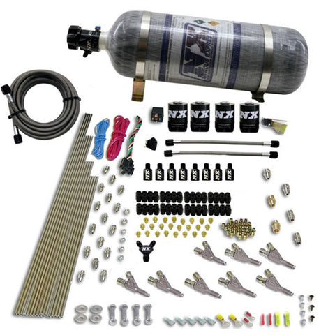 Nitrous Express Vortech Nozzle Nitrous Kit w/12lb Composite Bottle - 80016-12