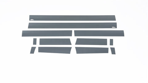 Putco 15-20 Ford F-150 Super Cab 6.5ft (4.25in Tall - 12pcs) Black Platinum Rocker Panels - 9751442BP