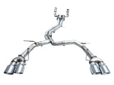 AWE Tuning 19-23 Audi C8 S6/S7 2.9T V6 AWD Track Edition Exhaust - Chrome Silver Tips - 3020-42101