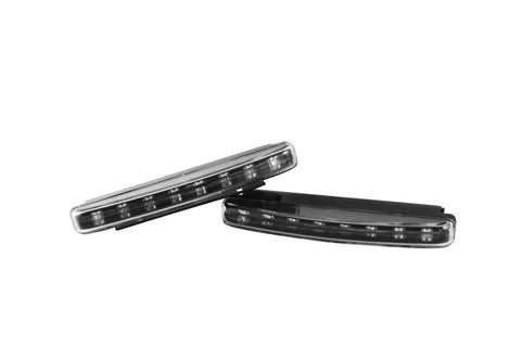 Xtune Universal Drl 8 White LED Lights Black CBL-DRL-8LED-BK - 5034366