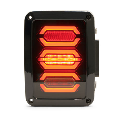 DV8 Offroad 07-18 Jeep Wrangler JK Octagon LED Tail Light - TLJK-02
