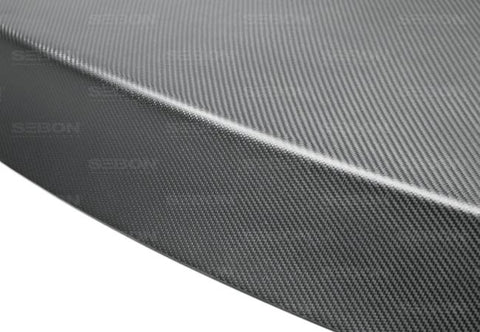 Seibon 09-12 Nissan GTR R35 OEM Dry Carbon Fiber Trunk/Hatch (NO Spoiler Holes) - TL0910NSGTR-OE-DRY