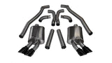 Corsa 2012-2015 Chevrolet Camaro Coupe ZL1 6.2L V8 Black Sport Cat-Back + XO Exhaust - 14971BLK