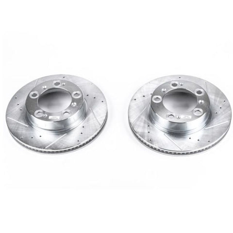 Power Stop 97-04 Porsche Boxster Front Evolution Drilled & Slotted Rotors - Pair - EBR620XPR