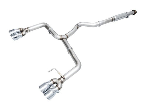 AWE Tuning 2023 Honda Civic Type R FL5 Touring Edition Exhaust w/ Triple Chrome Silver Tips - 3015-52287