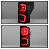 Spyder 07-13 Toyota Tundra V2 Light Bar LED Tail Lights - Smoke ALT-YD-TTU07V2-LB-BSM - 5085443