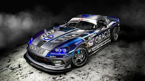 Oracle 03-09 Dodge Viper SRT-10 LED Headlight Halo Kit - UV/Purple - 2254-007