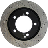 StopTech 07-09 Toyota Tundra / 08-09 Toyota Sequoia Front Left Slotted & Drilled Rotor - 127.44156L