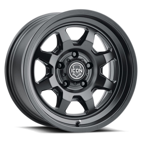 ICON Nuevo 17x8.5 / 5x150 / 25mm Offset / 5.75in BS Satin Black Wheel - 8117855557SB