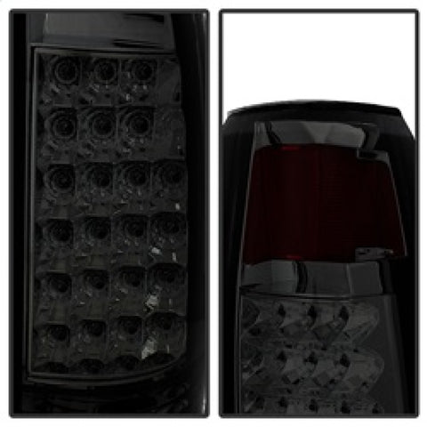 Xtune Yukon Denali 99-00 LED Tail Lights w/ 3rd LED Brake Light Smoked ALT-JH-CCK88-LED-SET-SM - 9032752