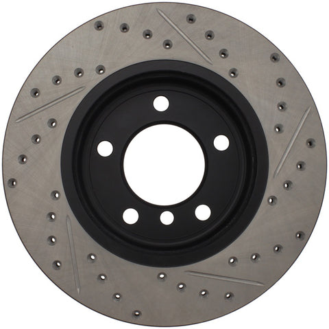 StopTech Power Slot 01-02 BMW Z3 / 03-09 Z4 / 3 Series Front Right Drilled & Slotted Rotor - 127.34048R