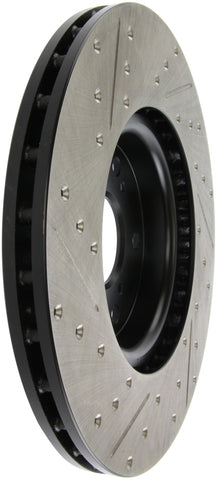 StopTech 04-08 Acura TL (Brembo Caliber) SportStop Slotted &amp; Drilled Left Front Rotor - 127.40062L