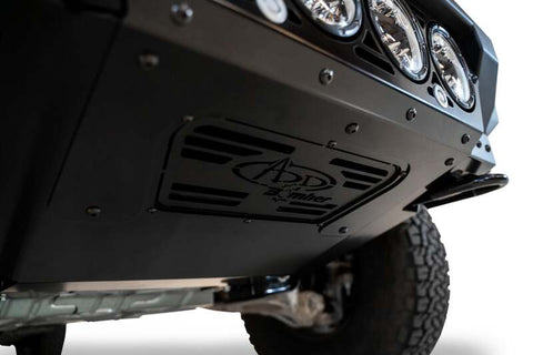 Addictive Desert Designs 2021+ Ford Raptor Bomber Front Bumper w/ 4 Rigid 360 6in Light Mounts - F210014110103
