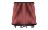 K&N Universal Clamp-On Air Filter 3in Dual Flange 9in x 6in Base 7.5in x 3.688in Top 7.5in Height - RU-6104
