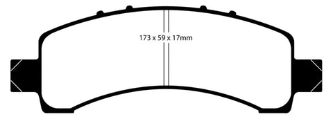 EBC 02 Cadillac Escalade 5.3 (Akebono rear caliper) Greenstuff Rear Brake Pads - DP61667