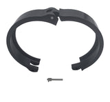Granatelli 4.0in Dual Seal Clamshell Clamp - Aluminum Black - 318540CS