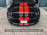Raxiom 05-12 Ford Mustang GT LED Halo Fog Lights (Smoked) - 49134