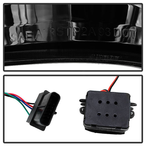 Xtune Yukon Denali 99-00 LED Tail Lights w/ 3rd LED Brake Light Smoked ALT-JH-CCK88-LED-SET-SM - 9032752
