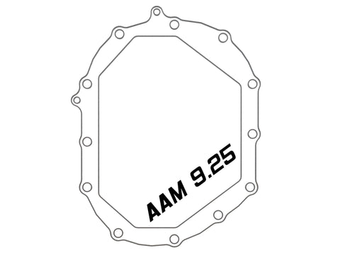 AFE Power 11-18 GM 2500-3500 AAM 9.25 Axle Front Diff Cover Black Machined w/ 2 Qts 75w90 Oil - 46-71051B