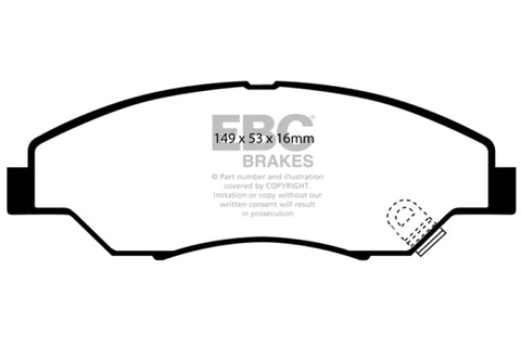 EBC 98-02 Kia Sportage 2.0 Ultimax2 Front Brake Pads - UD774