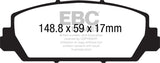 EBC 12+ Acura RDX 3.5 Redstuff Front Brake Pads - DP31896C