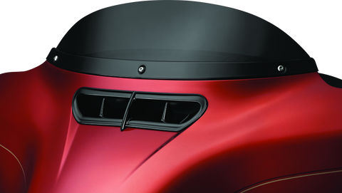 Kuryakyn Smooth Windshield Trim 14-Up Touring Gloss Black - 1389