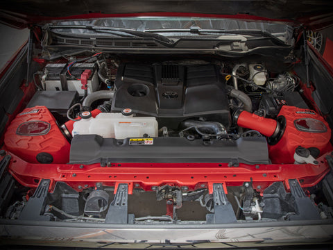aFe POWER Momentum GT Pro Dry S Intake System 22-23 Toyota Tundra V6-3.4L (tt) Red Edition - 50-70100DR