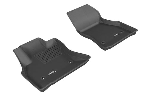 3D MAXpider 2014-2019 Fiat 500L Kagu 1st Row Floormat - Black - L1FA00411509