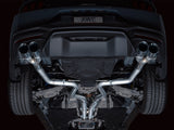 AWE 2024 Ford Mustang GT Fastback S650 RWD Track Edition Cat-Back Exhaust w/ Quad Chrome Silver Tips - 3020-42650