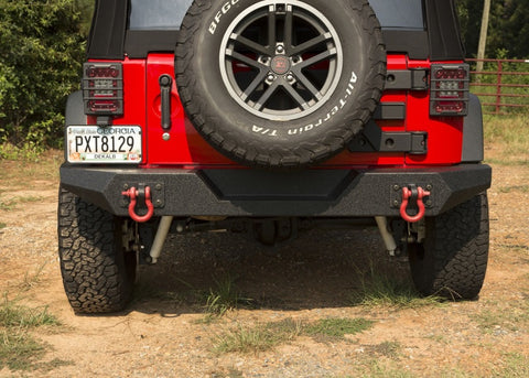 Rugged Ridge Spartan Rear Bumper Full Width 07-18 Jeep Wrangler JK - 11548.20