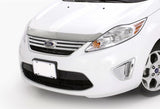 AVS 12-13 Ford Fiesta Aeroskin Low Profile Hood Shield - Chrome - 620042