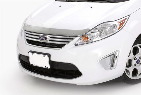 AVS 12-13 Ford Fiesta Aeroskin Low Profile Hood Shield - Chrome - 620042