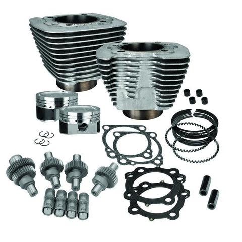 S&S Cycle 00-21 Sportster Models 883cc to 1200cc Hooligan Kit - Silver - 910-0700
