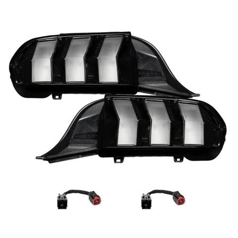 Form Lighting 2024+ Ford Mustang Sequential LED Tail Lights Clear (Pair) - FL0087