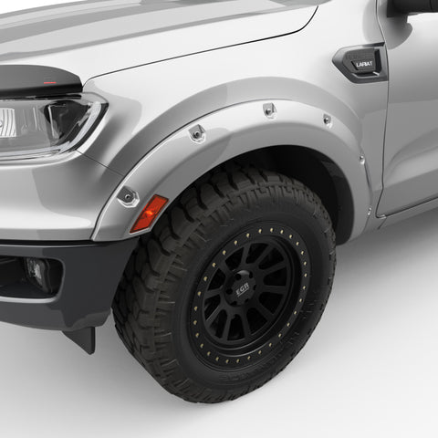 EGR 19-22 Ford Ranger Painted To Code Ingot Traditional Bolt-On Look Fender Flares Silver Set Of 4 - 793554-UX