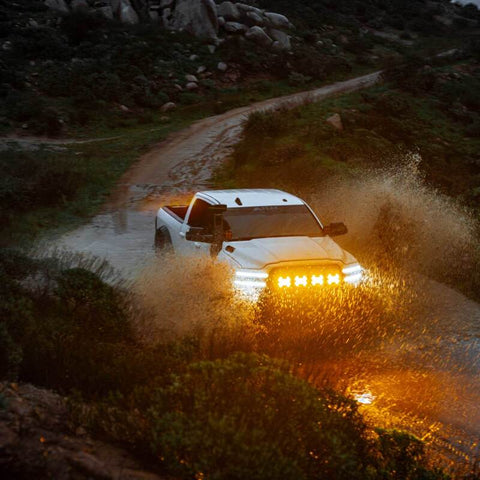 KC HiLiTES SlimLite 8in. LED Light Shield Driving (Shield Only) - Amber - 5211