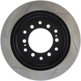 StopTech Power Slot 01-07 Toyota Sequoia/03-09 4 Runner / 03-09 Lexus GX470 Slotted Left Rear Rotor - 126.44128SL