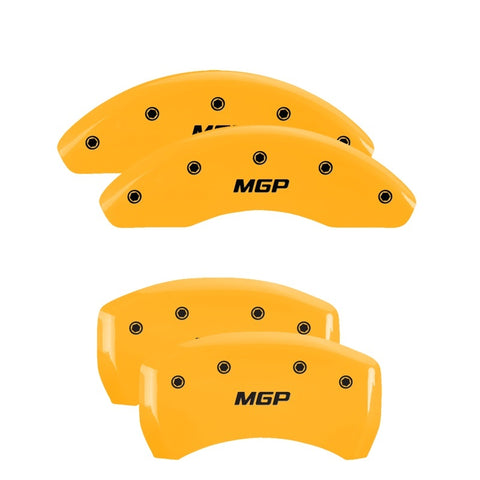 MGP 4 Caliper Covers Engraved F & R Chrysler Wing Yellow Finish Black Char 2008 Chrysler PT Cruiser - 32013SCW1YL