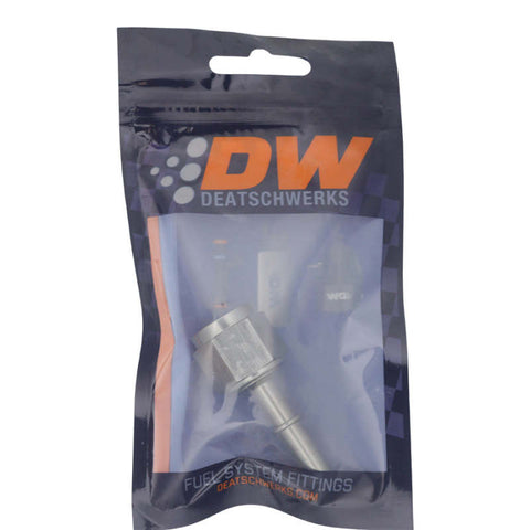 DeatschWerks 8AN Female Flare Swivel to 5/16in Male EFI Quick Disconnect - Anodized DW Titanium - 6-02-0132