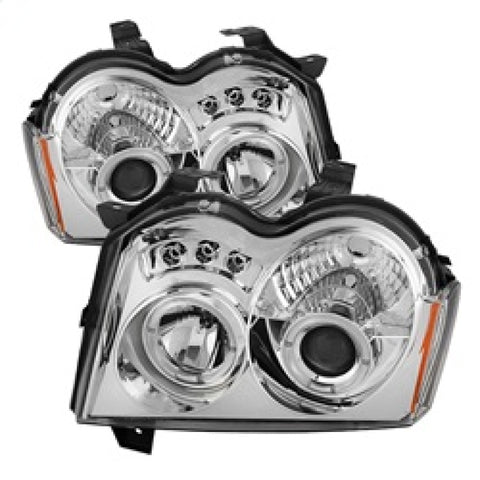 Spyder Jeep Grand Cherokee 05-07 Projector Headlights LED Halo LED Chrm Low 9006 PRO-YD-JGC05-HL-C - 5011107