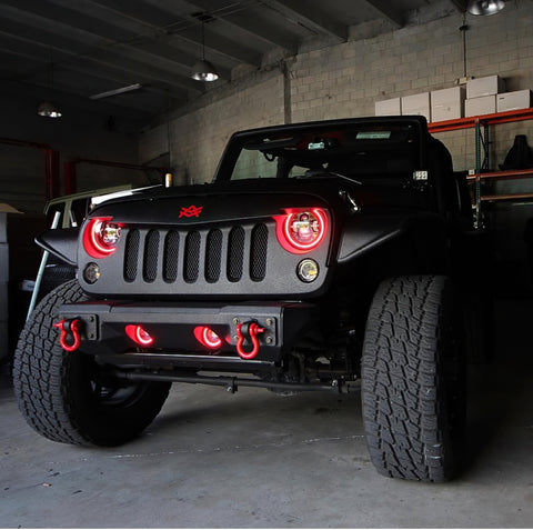 Oracle 7in High Powered LED Headlights - Black Bezel - ColorSHIFT No Controller - 5769-334